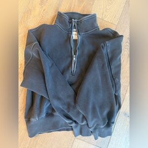 Abercrombie Garment Died Zip-up Sweatshirt